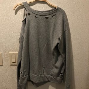 BP Distressed Gray Sweatshirt